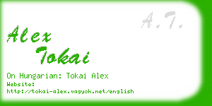 alex tokai business card